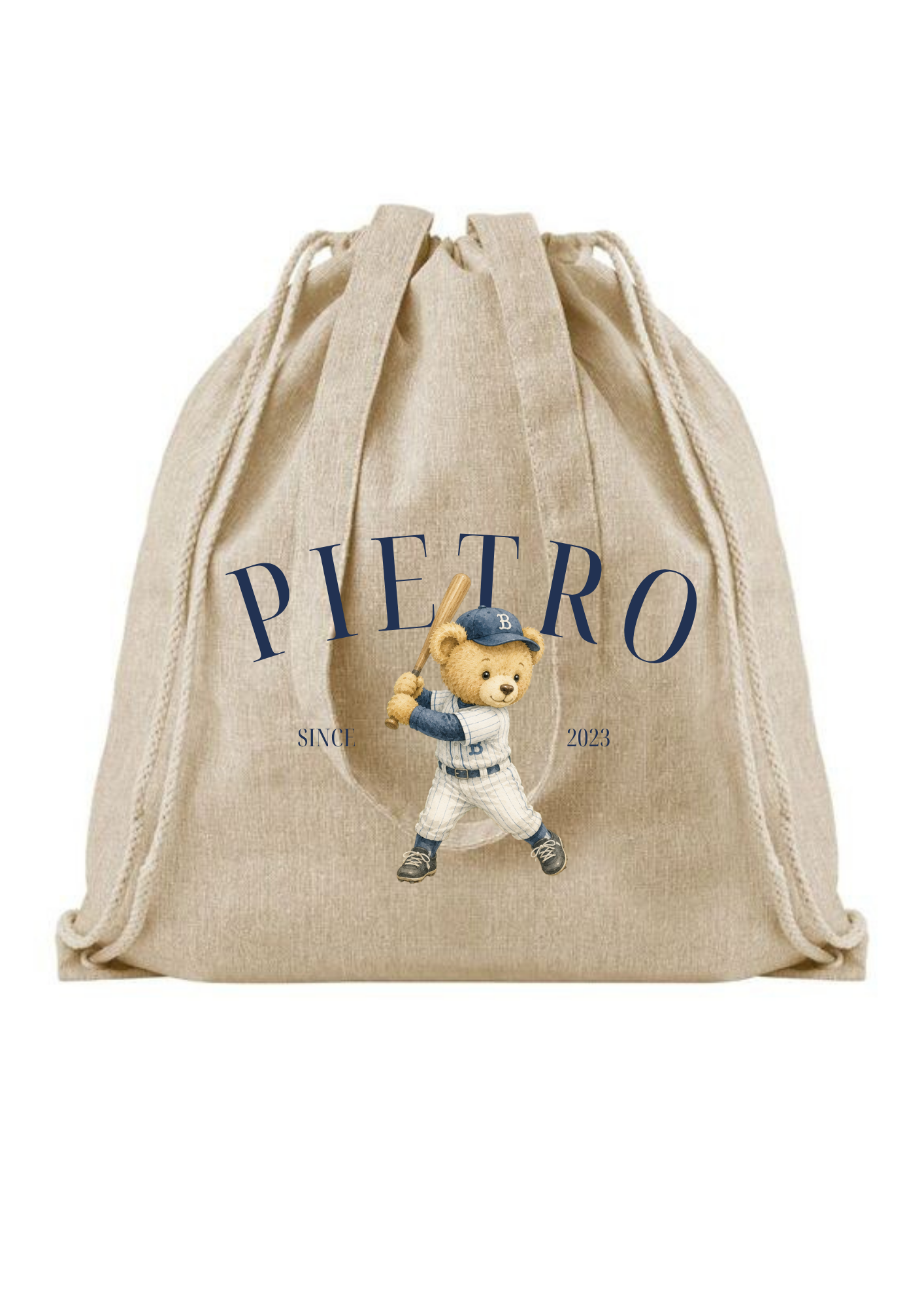 Sacca asilo Teddy Baseball