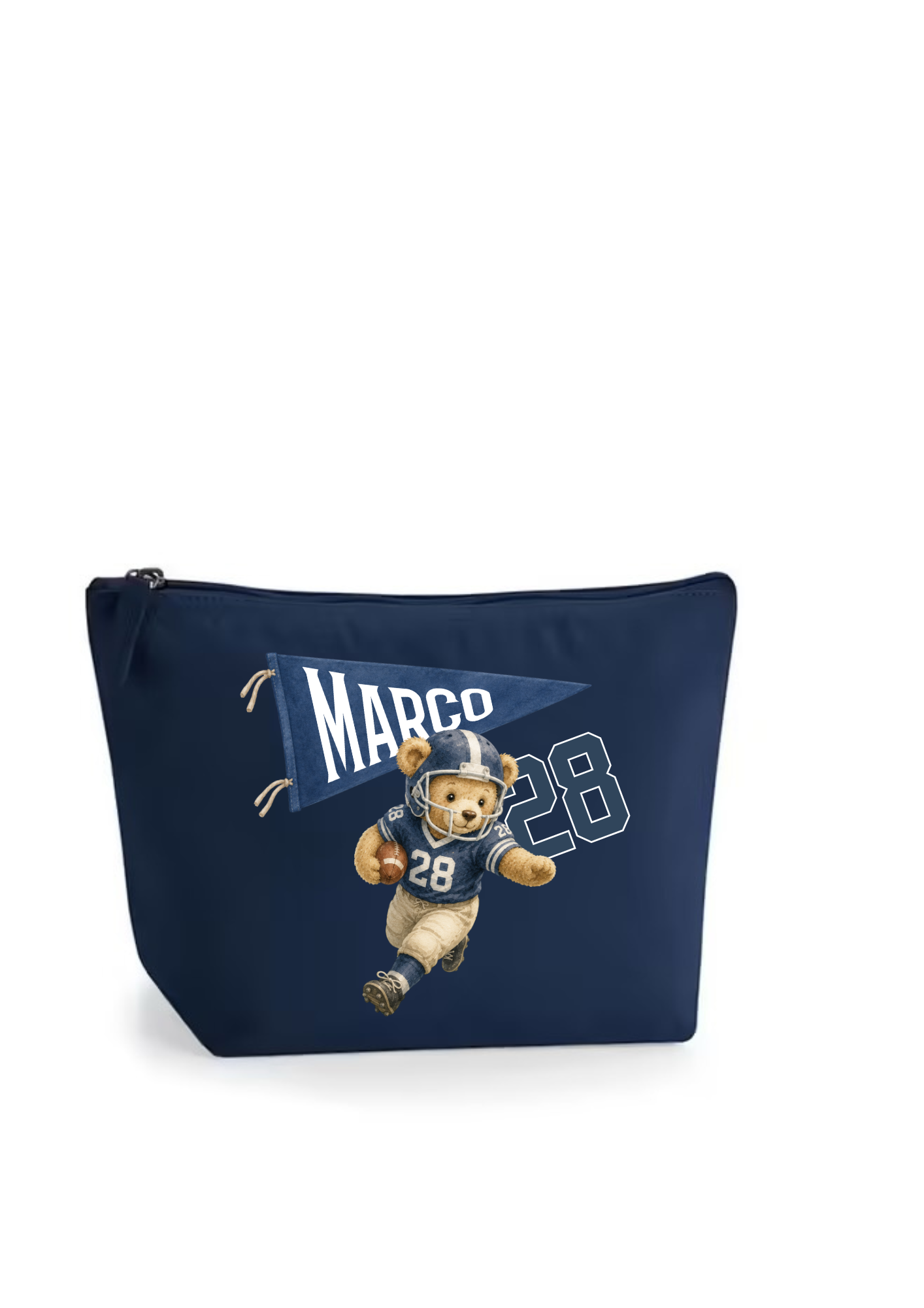 Beauty Teddy Football Flag