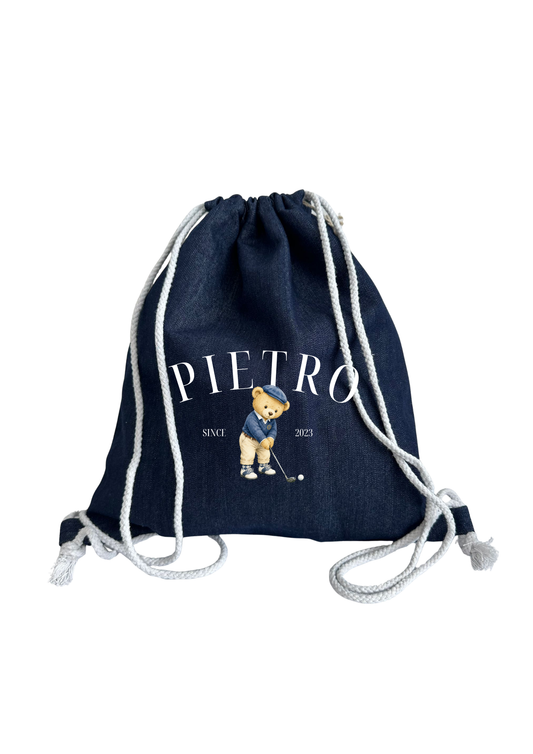 Sacca asilo Teddy Golf Denim