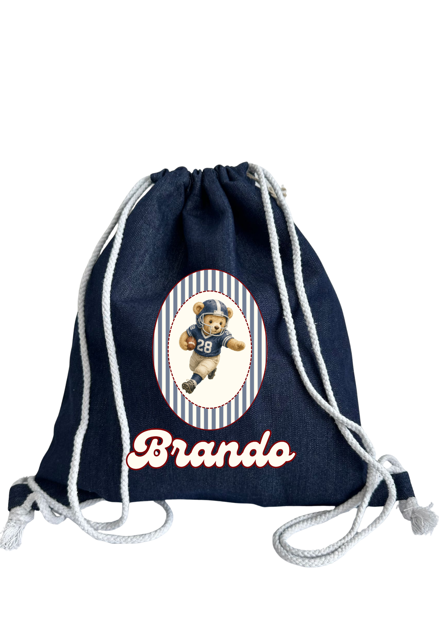 Sacca asilo Teddy Football Cornice