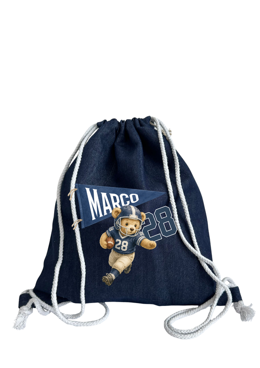 Sacca asilo Teddy Football Flag