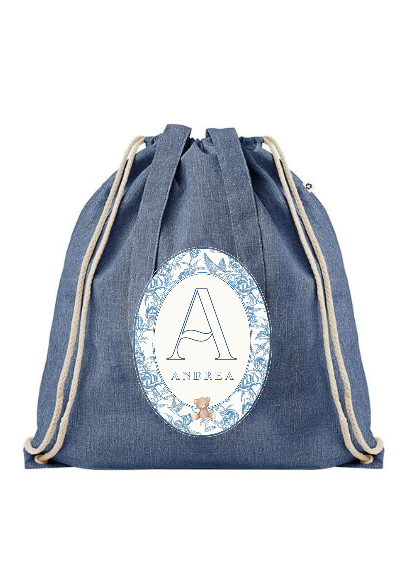 Sacca asilo Toile de jouy