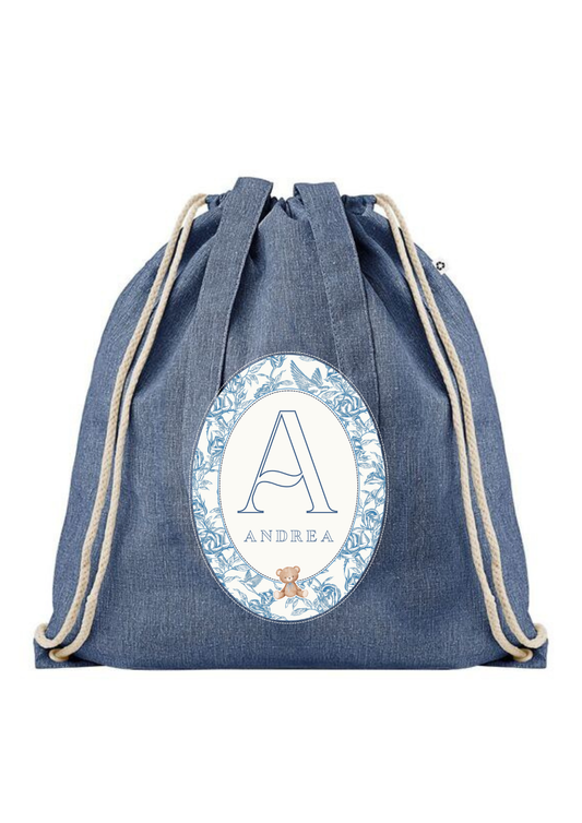 Sacca asilo Toile de jouy
