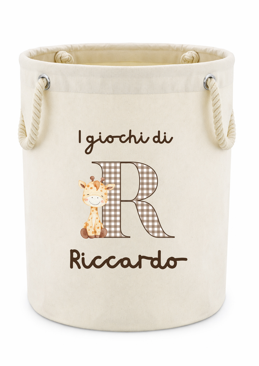 Cesto giochi Iniziale marrone