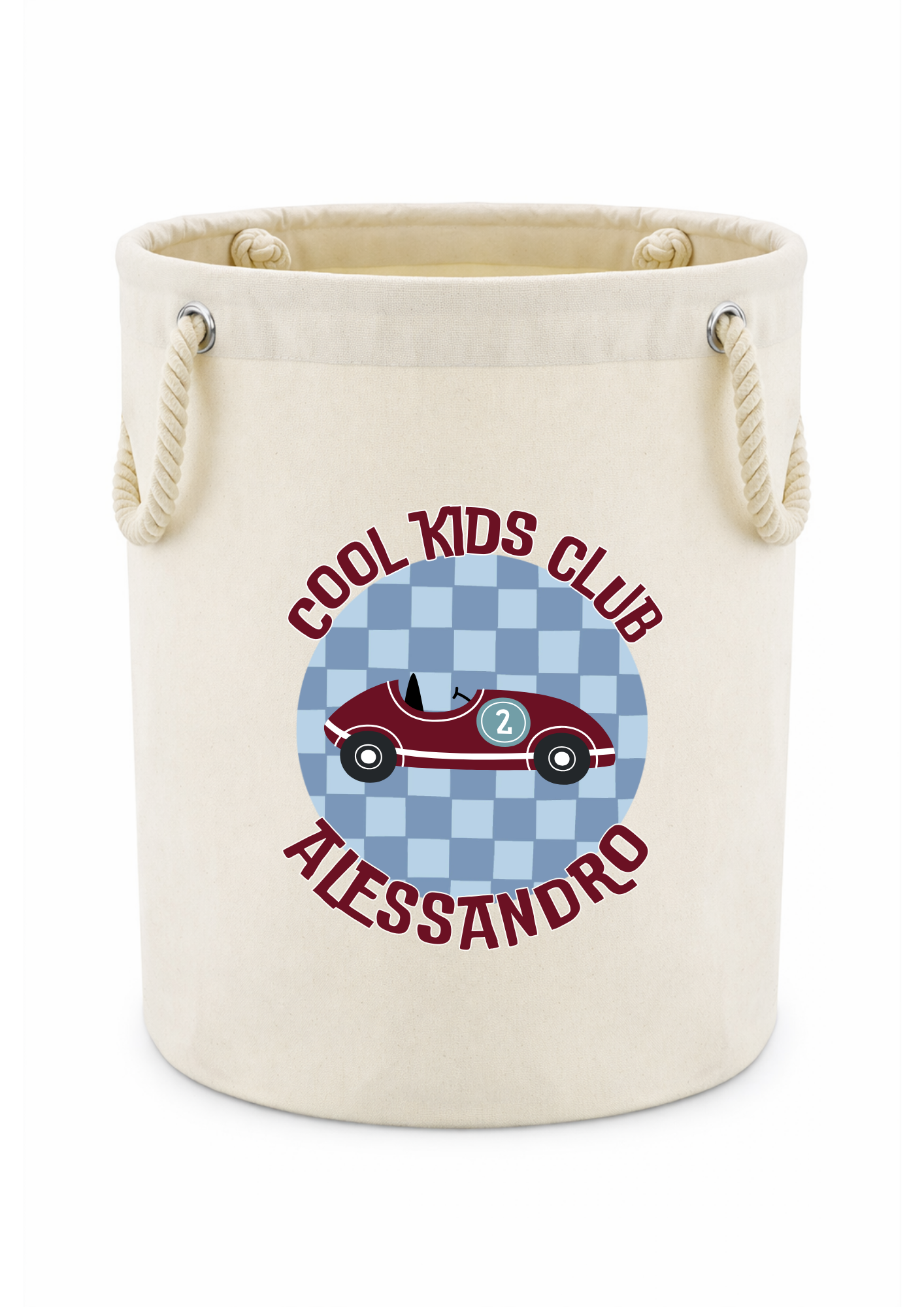 Cesto giochi Mini Race blu