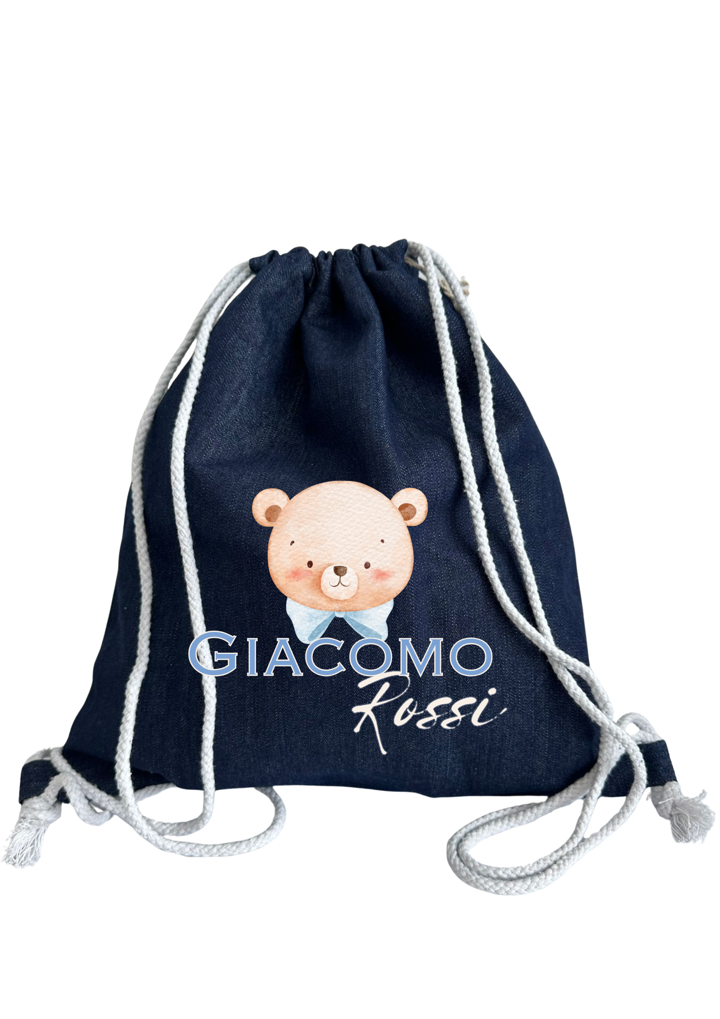 Sacca Asilo Calligrapy Denim
